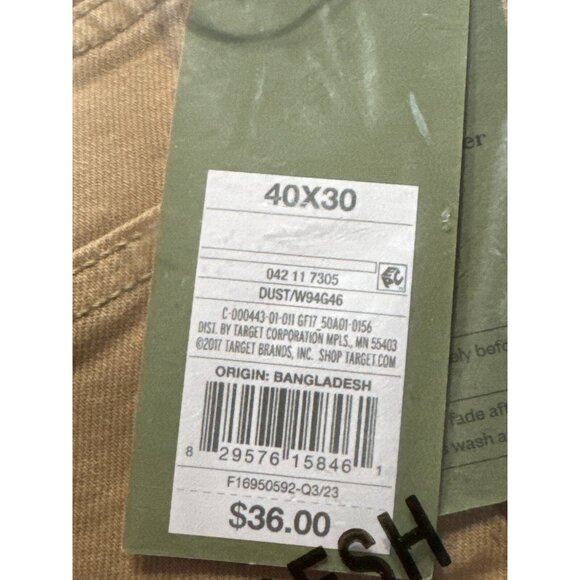 40x30 - Mens Slim Fit Jeans - Goodfellow Co - Khaki - Picture 3 of 5